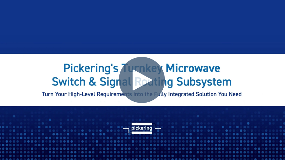 Turnkey Microwave Switch and Signal Routing Video