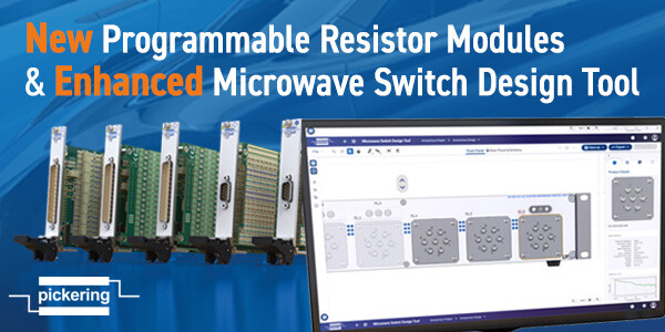 New Programmable Resistors and Microwave Switch Design Tool from PIckering 